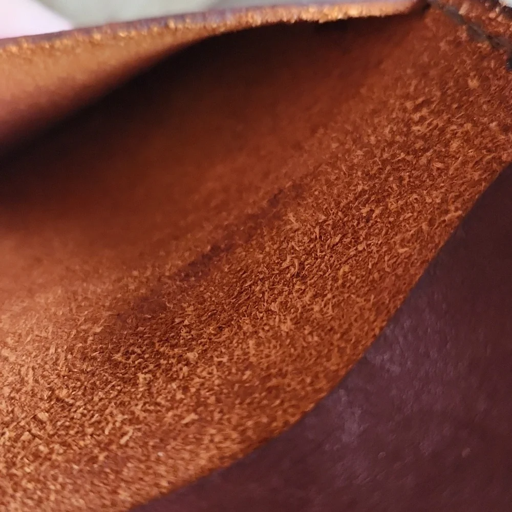 Small leather mens folded card holder - Picture 5 of 5